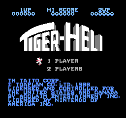 Tiger-Heli (USA) Title Screen
